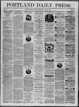 Portland Daily Press Newspaper July 12, 1862 kapağı
