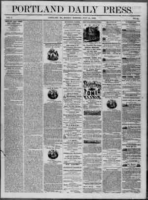 Portland Daily Press Newspaper July 14, 1862 kapağı
