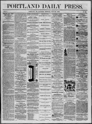 Portland Daily Press Newspaper July 26, 1862 kapağı