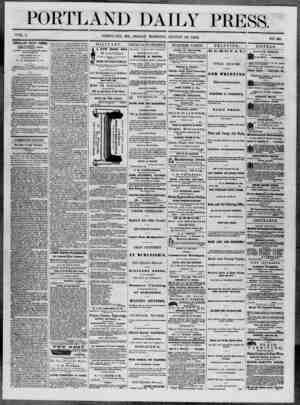 Portland Daily Press Newspaper August 15, 1862 kapağı