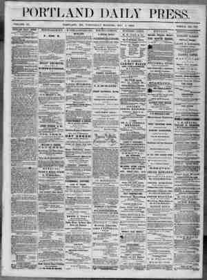 Portland Daily Press sayfa 1
