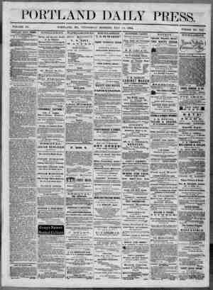 Portland Daily Press sayfa 1