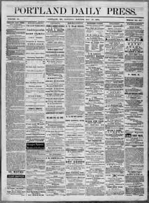 Portland Daily Press sayfa 1