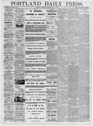  PORTLAND DAILY ESTABLISHED JUNE 23, 1862.--V0I. 13._PORTLAND, WEDNESDAY MORNING, MAY 3, 1876. TERMS $8.00 entertainments. ST.