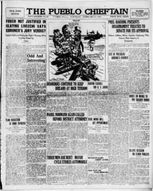 The Pueblo Chieftain Newspaper February 11, 1922 kapağı