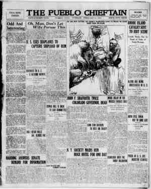 The Pueblo Chieftain Newspaper February 21, 1922 kapağı