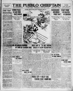 The Pueblo Chieftain Newspaper February 23, 1922 kapağı