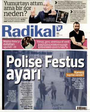 Radikal Gazetesi 5 Mart 2013 kapağı