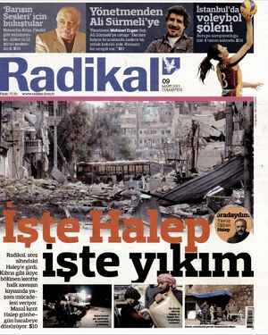 Radikal Gazetesi March 9, 2013 kapağı