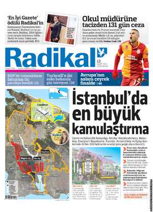 Radikal Gazetesi 13 Mart 2013 kapağı