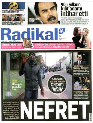 Radikal Gazetesi 24 Mayıs 2013 kapağı