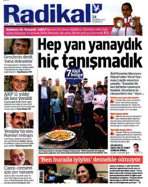 Radikal Gazetesi 24 Haziran 2013 kapağı