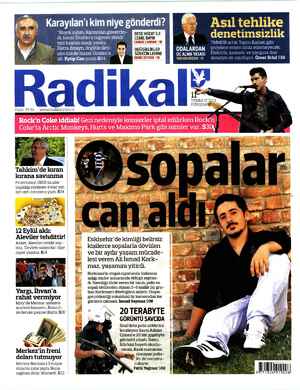 Radikal Gazetesi 11 Temmuz 2013 kapağı