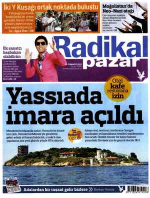 Radikal Gazetesi 14 Temmuz 2013 kapağı
