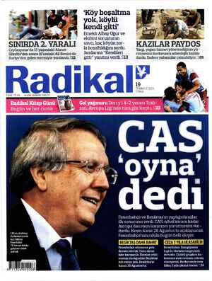 Radikal Gazetesi 19 Temmuz 2013 kapağı