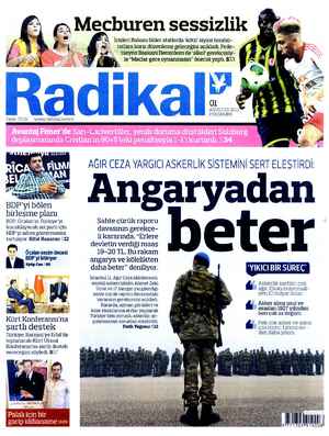 Radikal Gazetesi 1 Ağustos 2013 kapağı