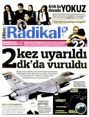 Radikal Gazetesi 17 Eylül 2013 kapağı