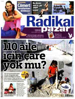 Radikal Gazetesi 6 Ekim 2013 kapağı