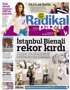 Radikal Gazetesi 20 Ekim 2013 kapağı