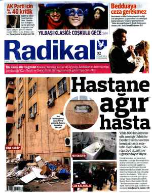 Radikal Gazetesi January 2, 2014 kapağı