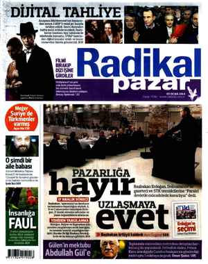 Radikal Gazetesi January 5, 2014 kapağı