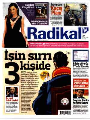 Radikal Gazetesi January 10, 2014 kapağı