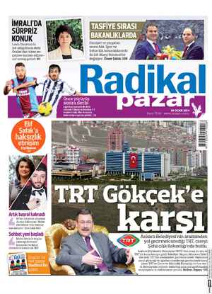 Radikal Gazetesi January 26, 2014 kapağı