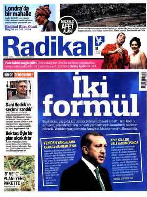 Radikal Gazetesi January 31, 2014 kapağı