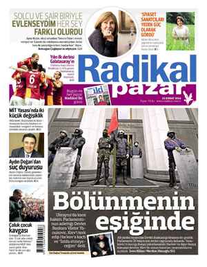 Radikal Gazetesi February 23, 2014 kapağı