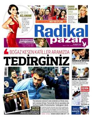 Radikal Gazetesi 9 Mart 2014 kapağı