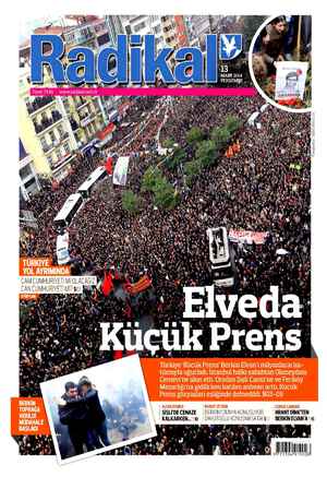Radikal Gazetesi 13 Mart 2014 kapağı