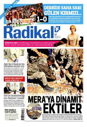 Radikal Gazetesi 7 Nisan 2014 kapağı