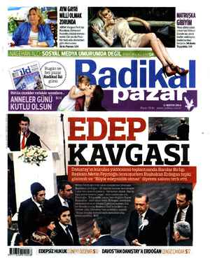 Radikal Gazetesi 11 Mayıs 2014 kapağı