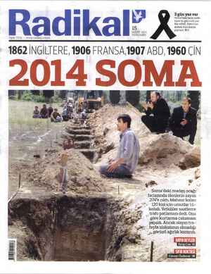 Radikal Gazetesi 15 Mayıs 2014 kapağı