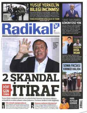 Radikal Gazetesi 17 Mayıs 2014 kapağı