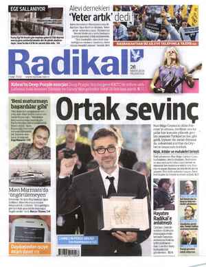 Radikal Gazetesi 26 Mayıs 2014 kapağı