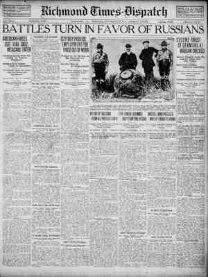 Richmond Times Dispatch Newspaper 24 Kasım 1914 kapağı