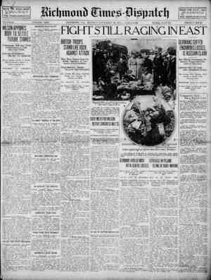 Richmond Times Dispatch Newspaper 30 Kasım 1914 kapağı