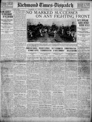 Richmond Times Dispatch Newspaper 1 Aralık 1914 kapağı
