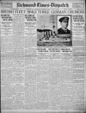 Richmond Times Dispatch Newspaper 10 Aralık 1914 kapağı