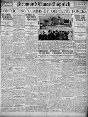 Richmond Times Dispatch Newspaper 13 Aralık 1914 kapağı