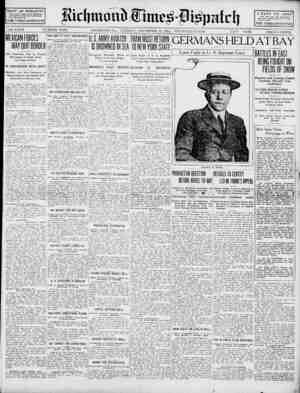 Richmond Times Dispatch Newspaper 22 Aralık 1914 kapağı