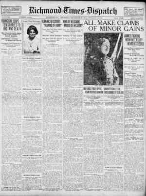 Richmond Times Dispatch Newspaper 24 Aralık 1914 kapağı