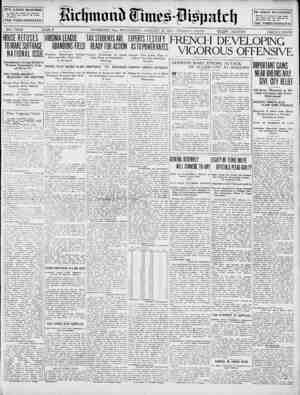 Richmond Times Dispatch Newspaper 13 Ocak 1915 kapağı