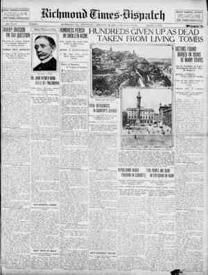 Richmond Times Dispatch Newspaper 16 Ocak 1915 kapağı
