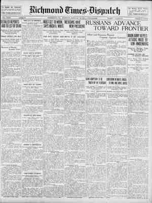 Richmond Times Dispatch Newspaper 18 Ocak 1915 kapağı
