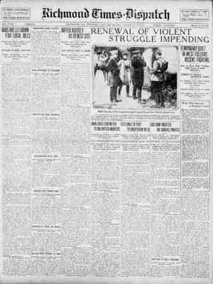 Richmond Times Dispatch Newspaper 19 Ocak 1915 kapağı