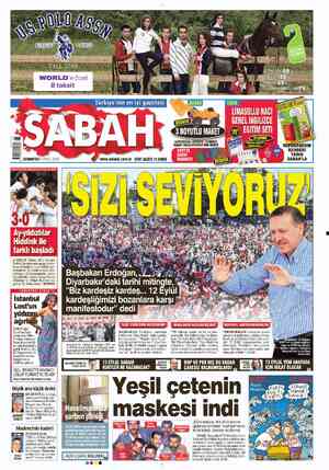  “ FALL2010 - WORLD'e özel 8 taksit Türkiye'nin en iyi gazetesi ' îwA | — p REHBEBI YARIN — CUMARTESİ 4 EVLUL 2010 /...