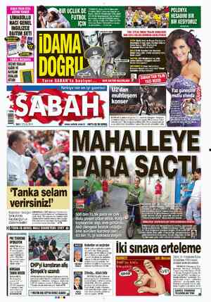  TÜRKİYE, Euro 2012 Elemele- ri'ndeki ikinci maçına bugün çı- kıyor. Şükrü Saracoğlu'nda saat 21.00'de başlayacak zorlu Belçi-