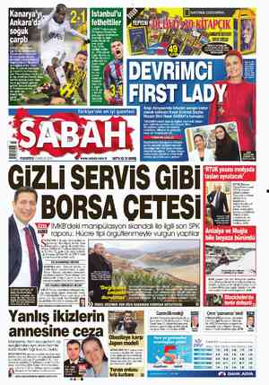  İstanbul'u fethettiler LİDER Trabzonspor, Olimpiyat Stadı'nda şov yapan taraftarları önünde ilk daki- kada Burak ile öne...